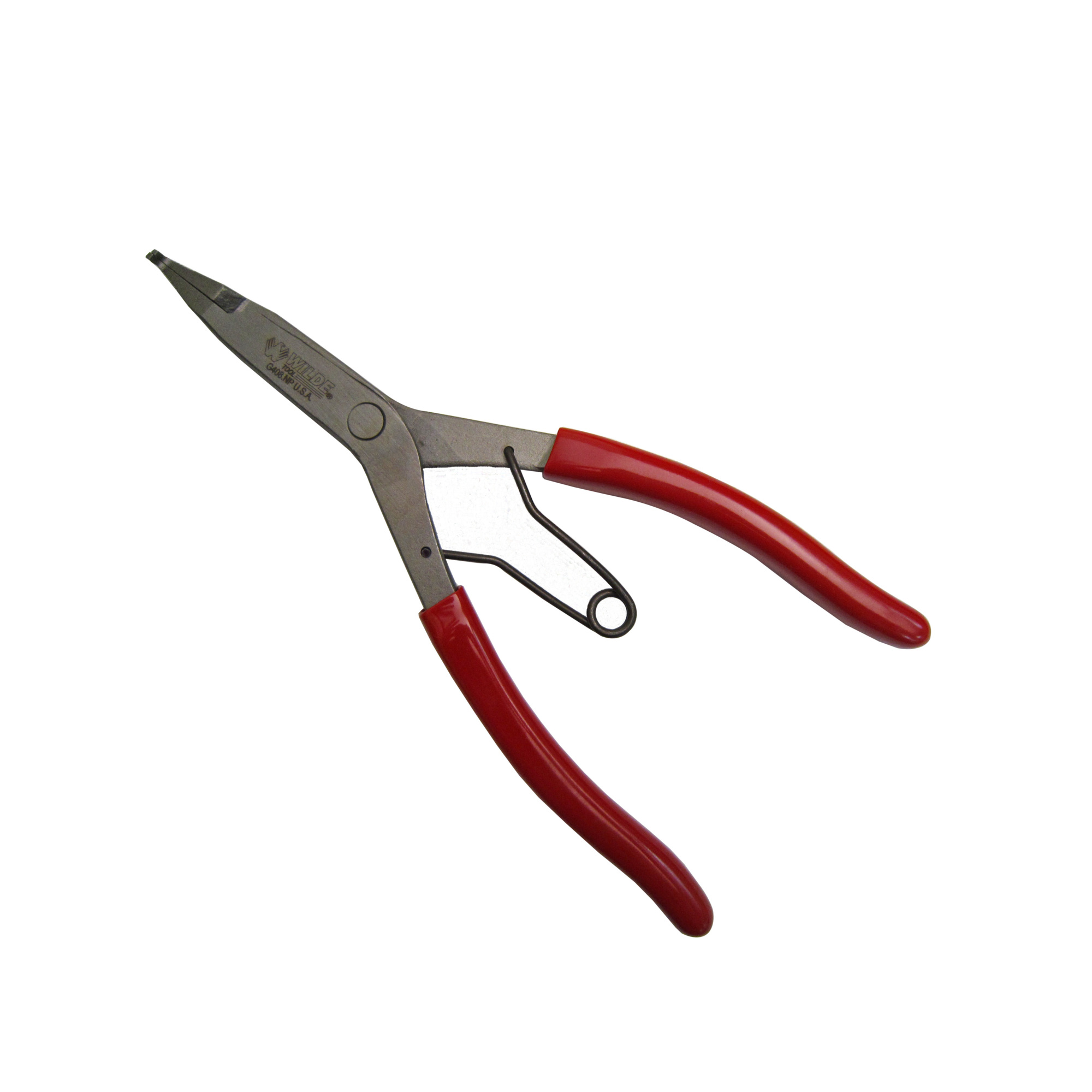 Wilde Tool 9" Curved Tip Lock Ring Pliers-Satin, Model # G408.NP/CS
